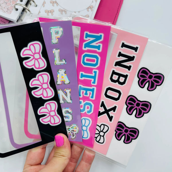 Fox&Pip Varsity Letter Side Loading Dashboard Divider