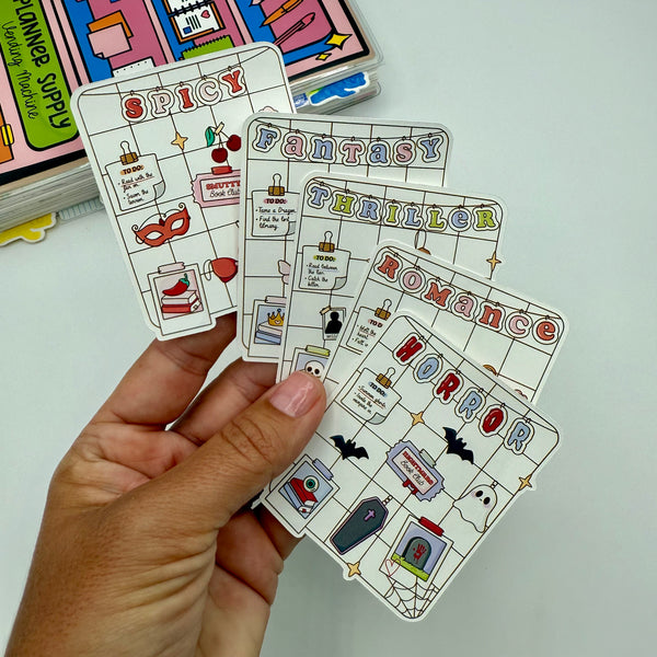 Book Trope Memory Grid Stickers