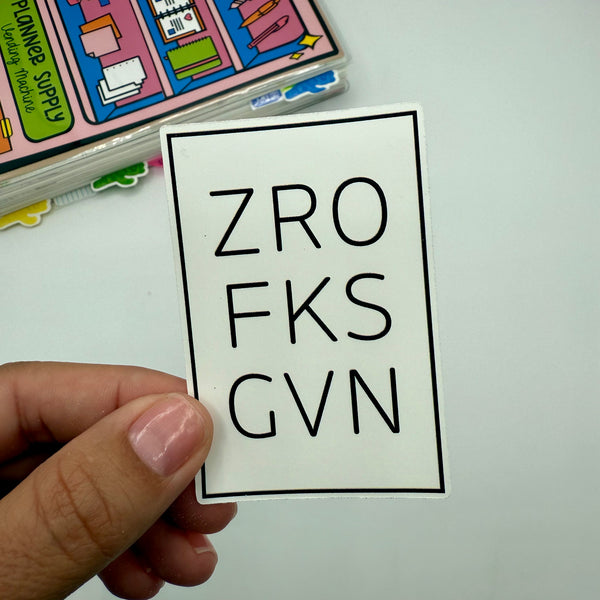 ZRO FKS GVN Stickers