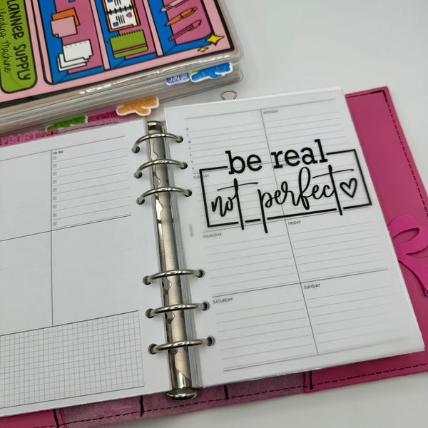 Be Real Not Perfect Vellum Dashboard