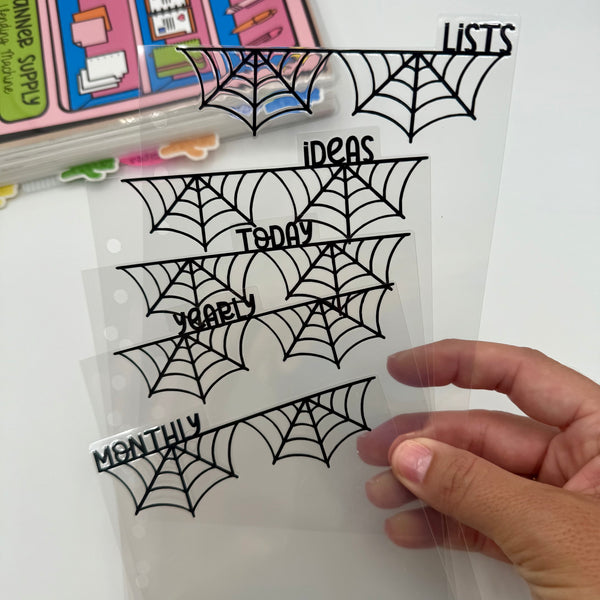 Spider Web Border Dividers - TOP TABS