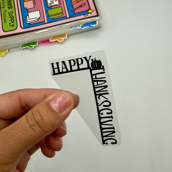 Happy Thanksgiving Corner Tab