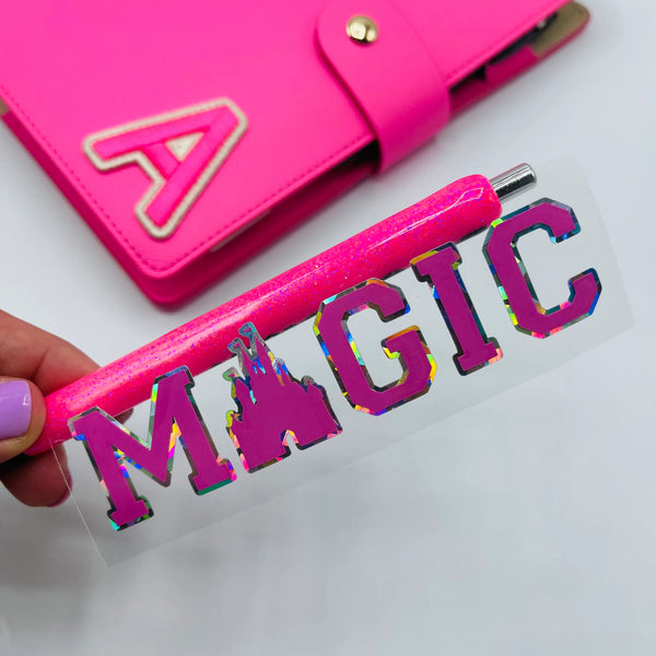 Varsity Letter MAGIC Vinyl Sticker