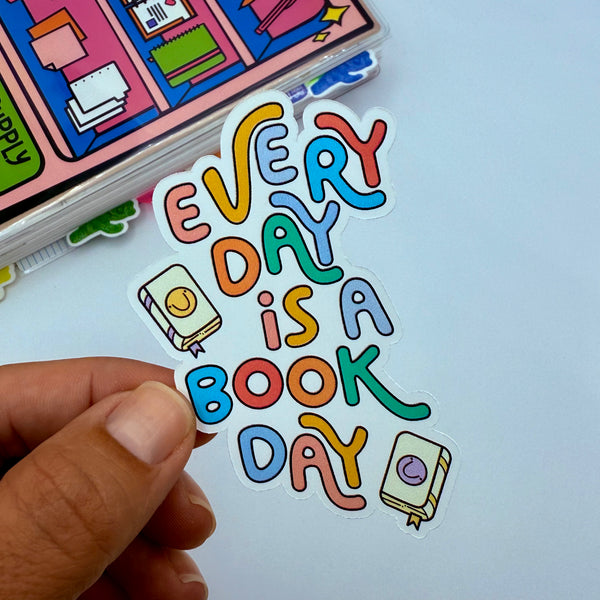 Every Day Is A Book Day Stickers