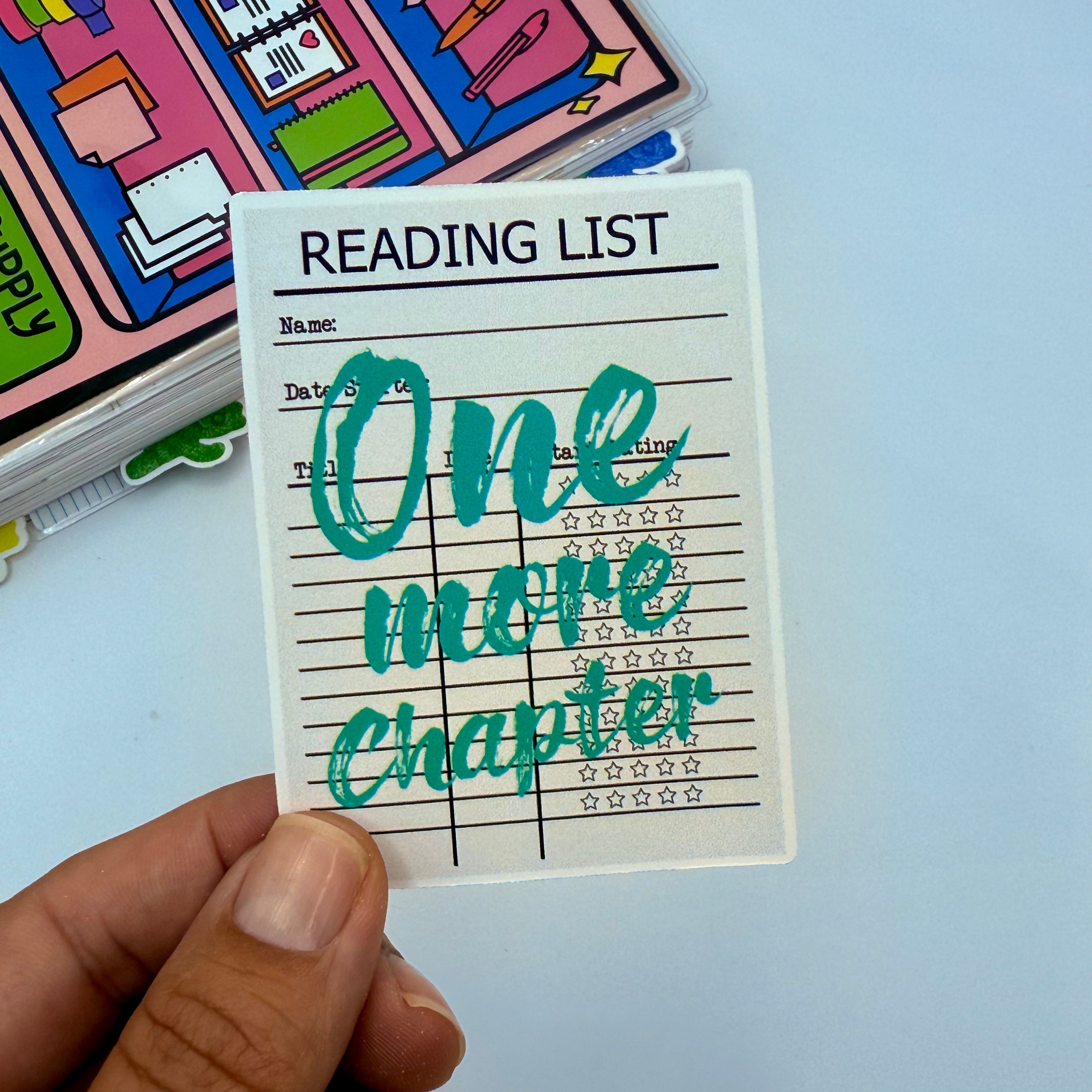 Chapter End Stickers One More Chapter Stickers – TypeAforAlexa