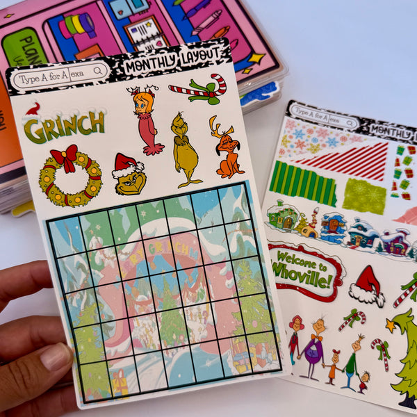 Mean One Monthly Layout Sticker Kit