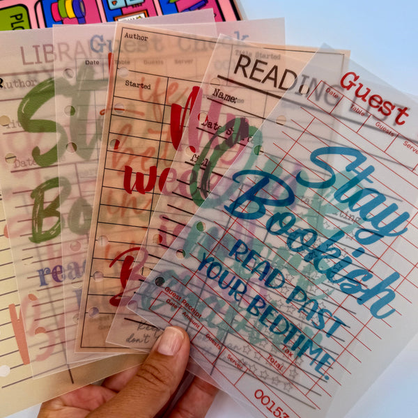 Bookish Checks and Lists Vellum Dashboards