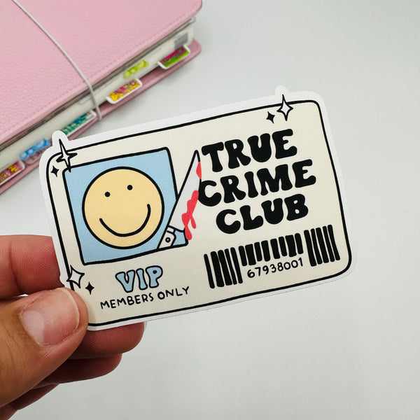 True Crime Club Vinyl Stickers