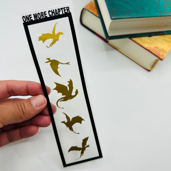 Custom Dragon Silhouette Bookmarks