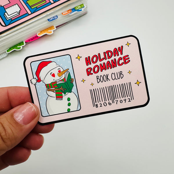 Holiday Romance Book Club Vinyl Stickers