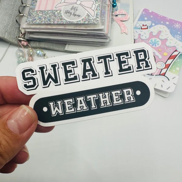Sweater Weather Vinyl Stickers