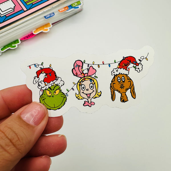 Grinch Squad Vinyl Stickers