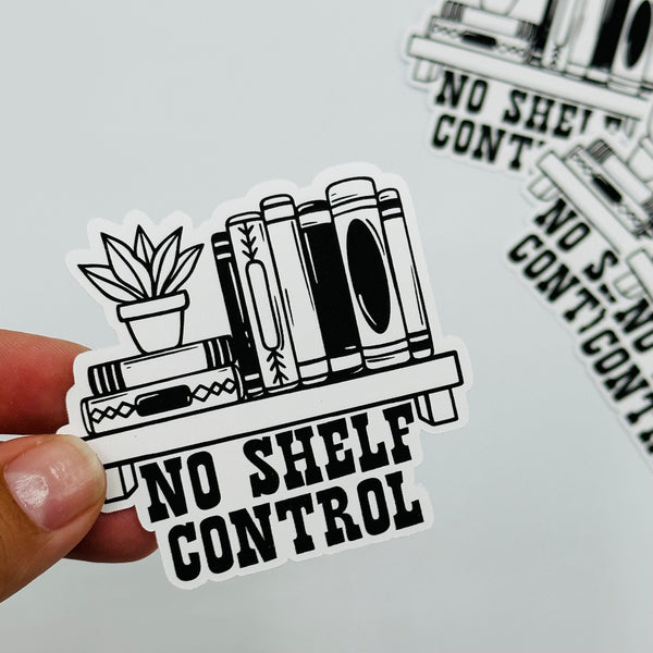 No Shelf Control Vinyl Stickers