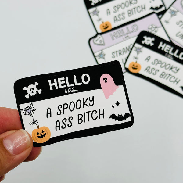 Spooky Ass Bitch Vinyl Stickers