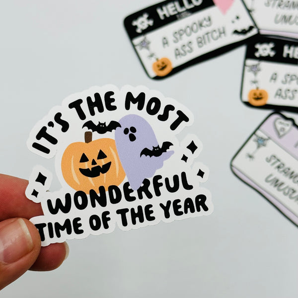 Most Wonderful Time of the Year Vinyl Stickers