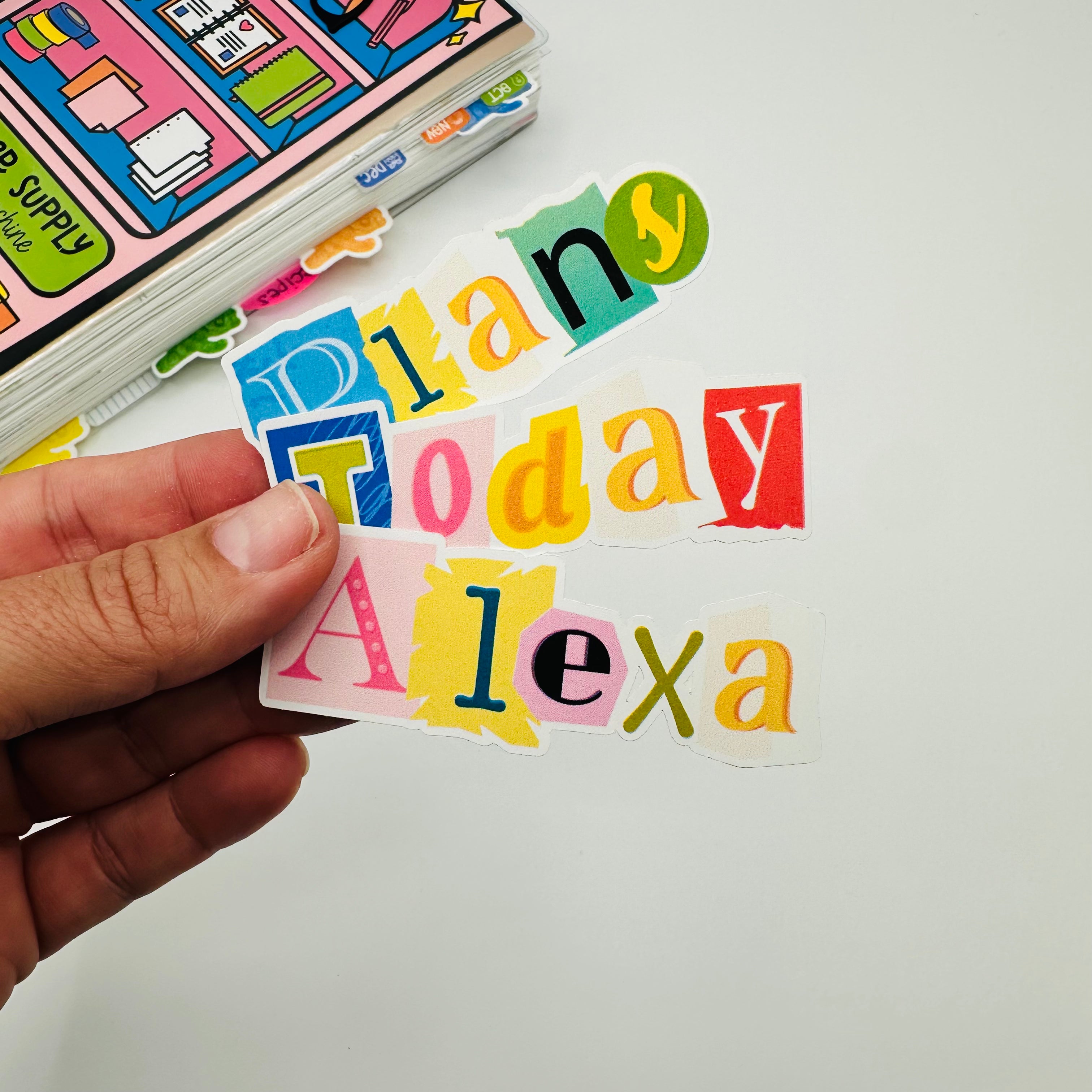 Custom Ransom Font Vinyl Sticker – TypeAforAlexa