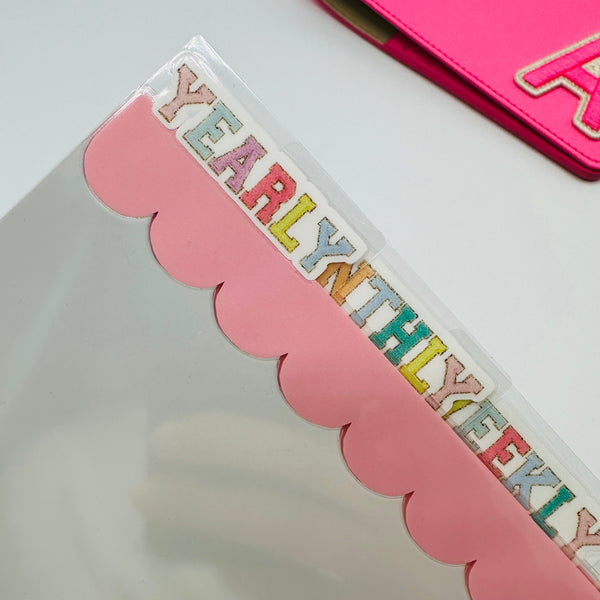 Colorful Varsity Letter Dividers - SIDE TABS