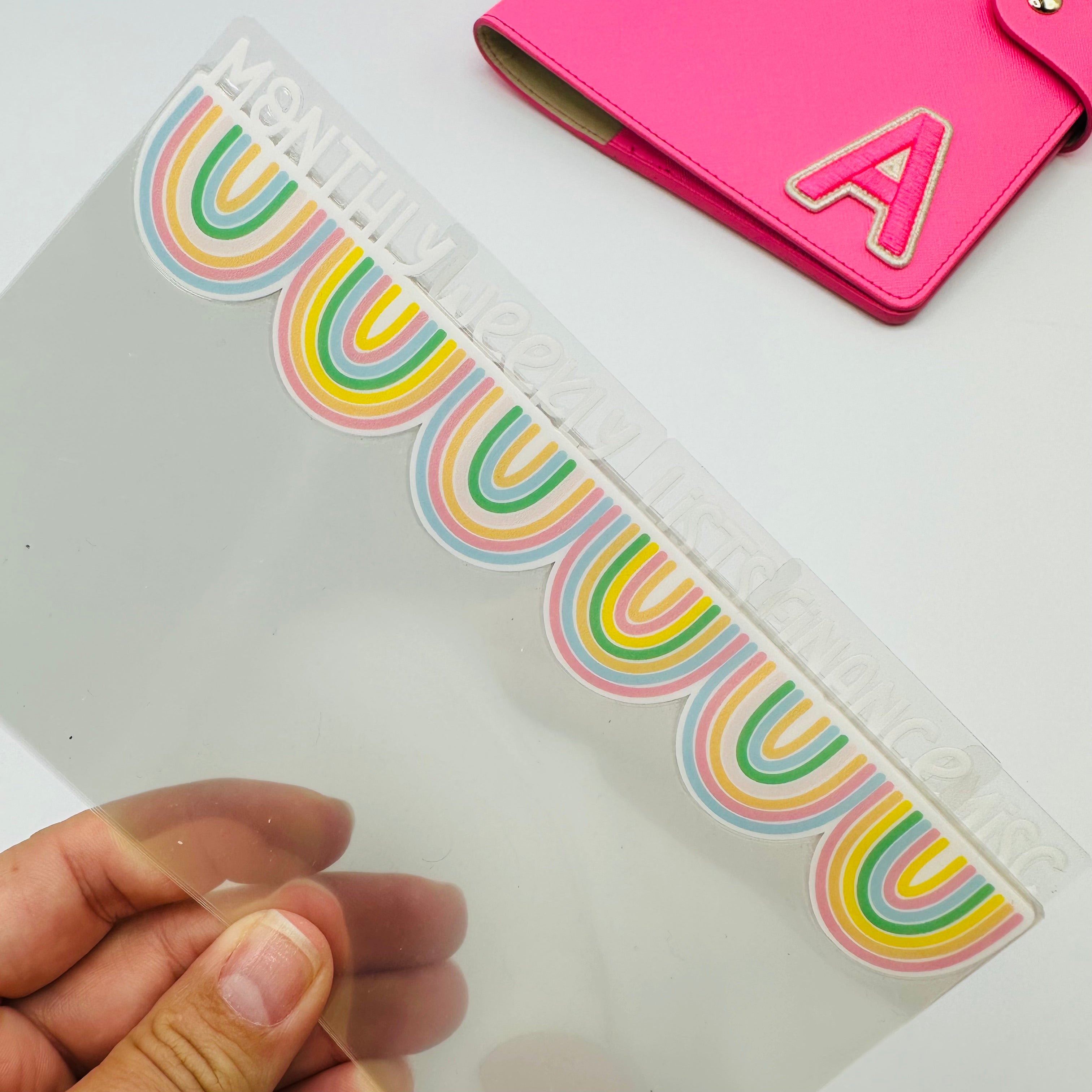Tab Border Rainbow Border Dividers - SIDE TABS – TypeAforAlexa