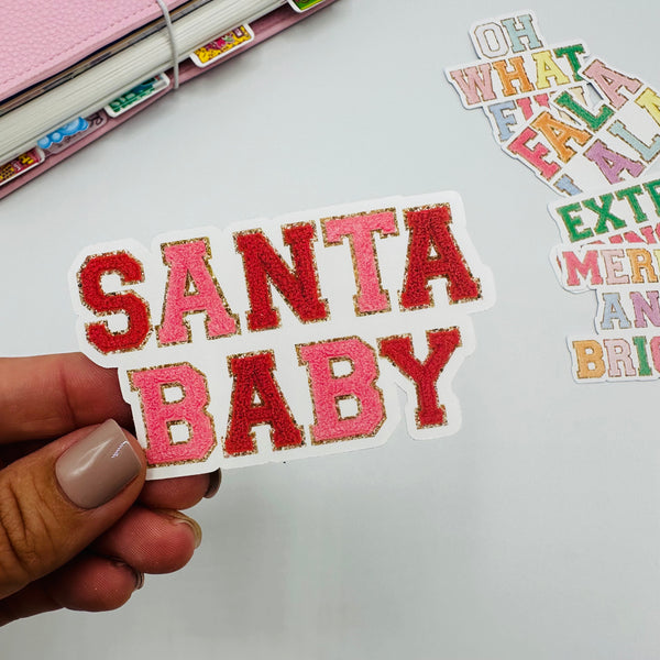Santa Baby Vinyl Stickers