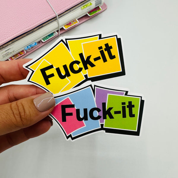 F* It Post It Vinyl Stickers