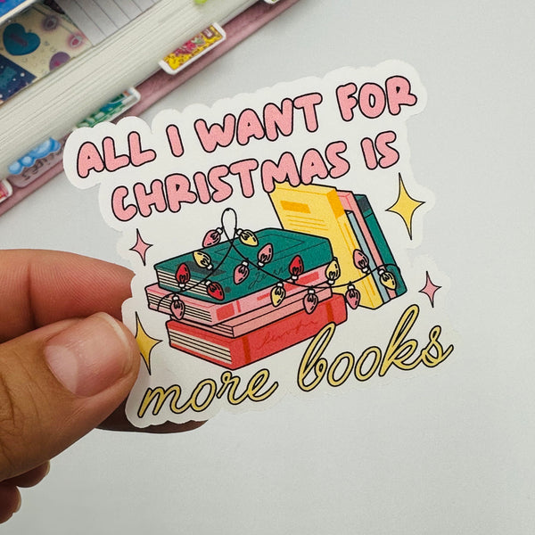 All I Want For Christmas Vinyl Stickers