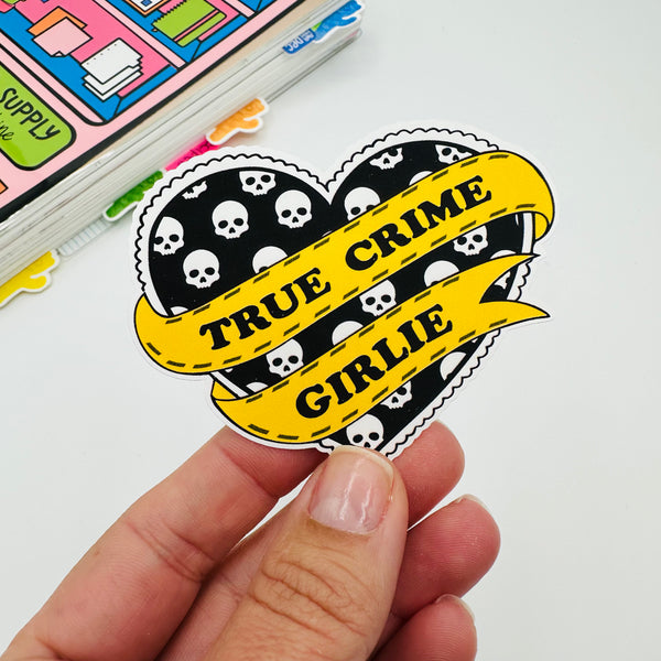 True Crime Girly Vinyl Stickers