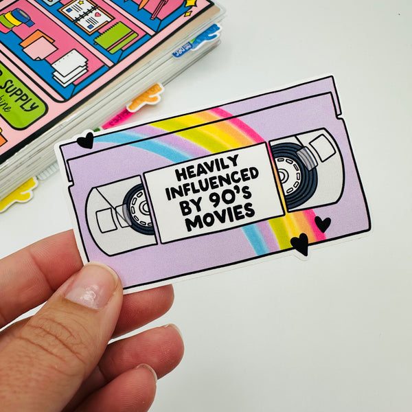 Heavily Influenced By 90's Movies Vinyl Stickers