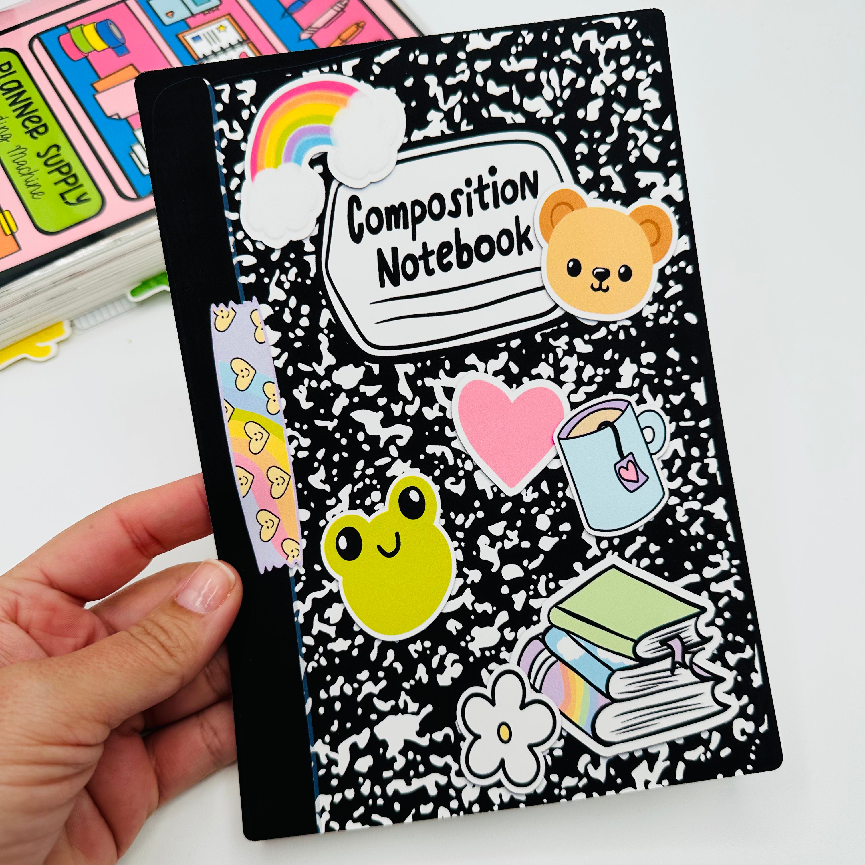 Composition Notebook Cover Sticker – TypeAforAlexa