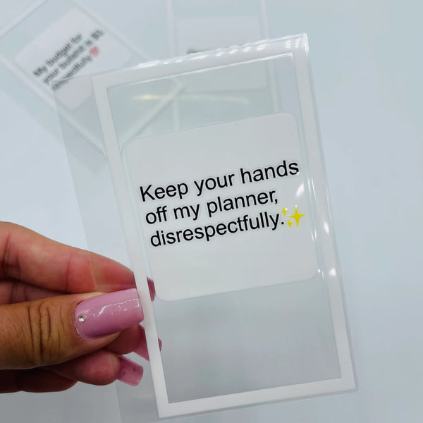 Hands Off My Planner Meme Dashboard