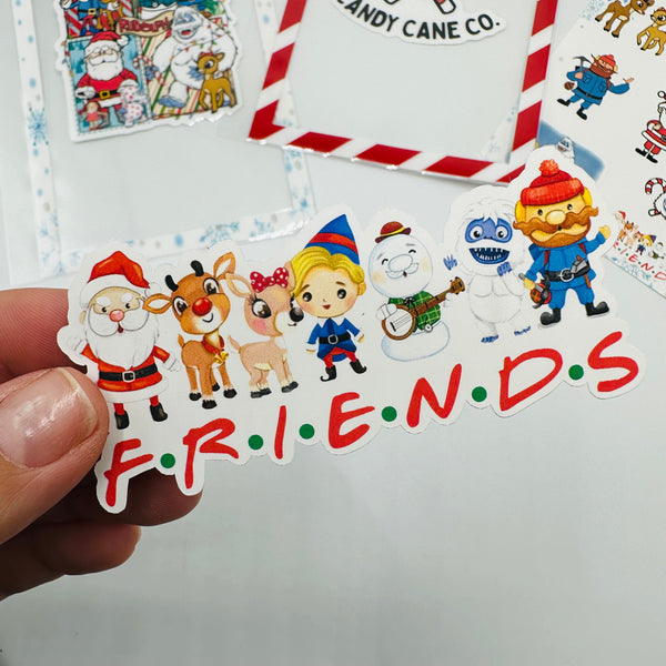 Rudolph Friends Vinyl Stickers