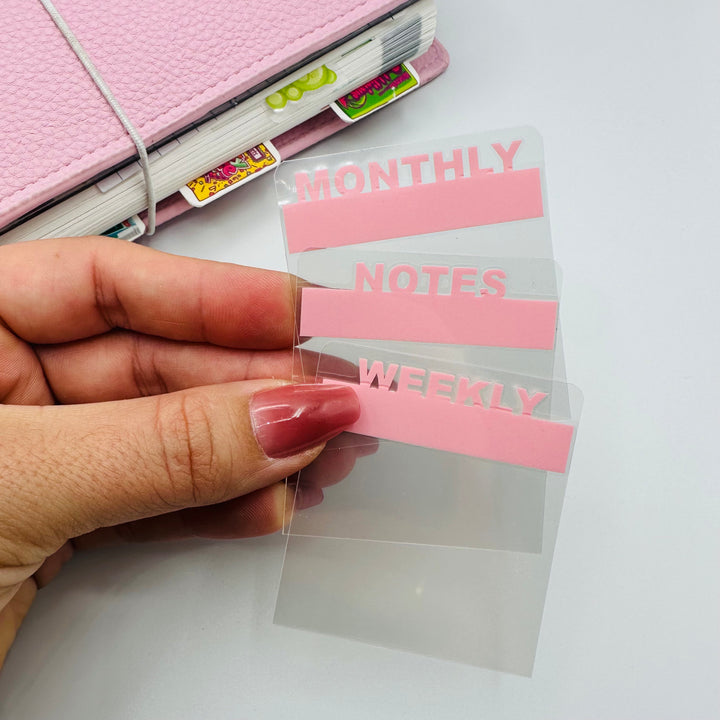 Writing Mini Tab Custom Mini Tab Planner Dividers - TOP TABS – TypeAforAlexa