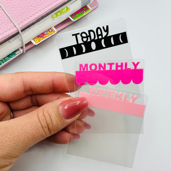 Custom Mini Tab Planner Dividers - TOP TABS