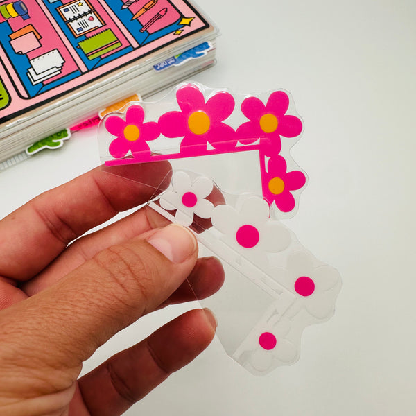 Daisy Pop Floral Corner Tab