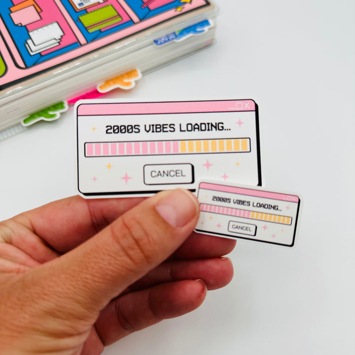 Page Loading Sticker 2000s Loading Vinyl Stickers – TypeAforAlexa