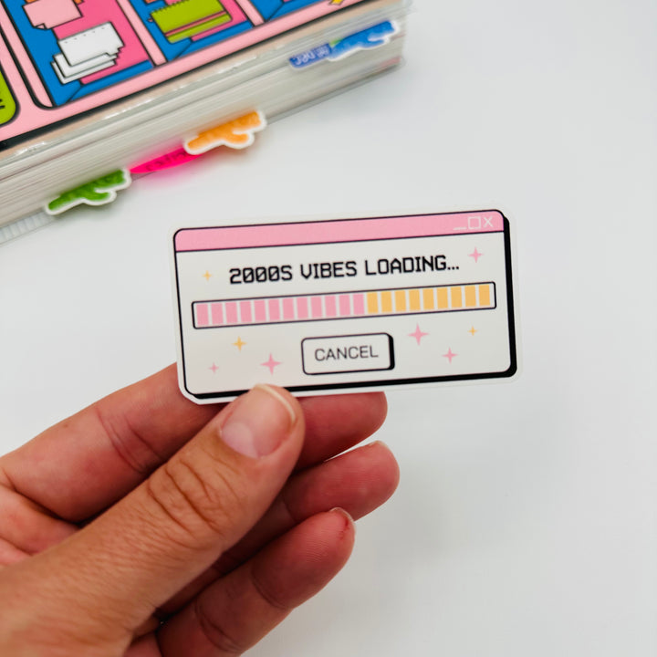 Magazine Loading Sticker 2000s Loading Vinyl Stickers – TypeAforAlexa