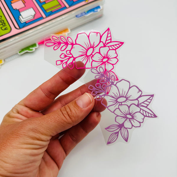 Hibiscus Flower Corner Tab