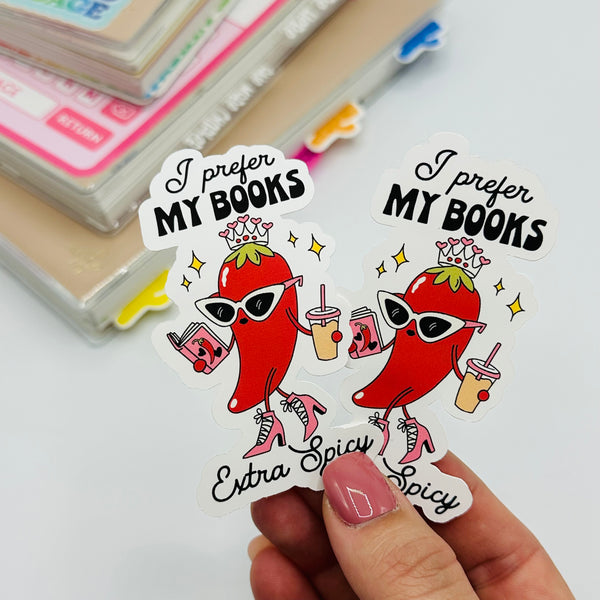 Prefer Books Spicy Vinyl Stickers