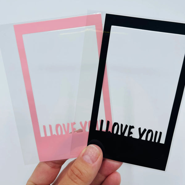 I Love You Polaroid Frame Dashboard