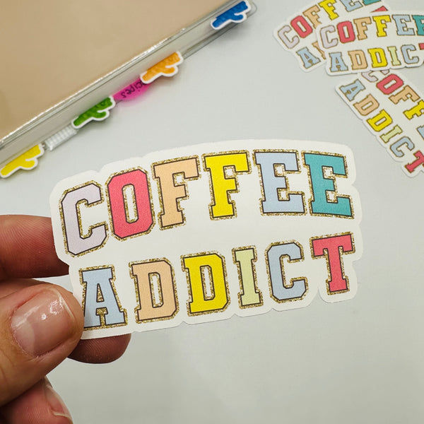 Coffee Addict Vinyl Stickers