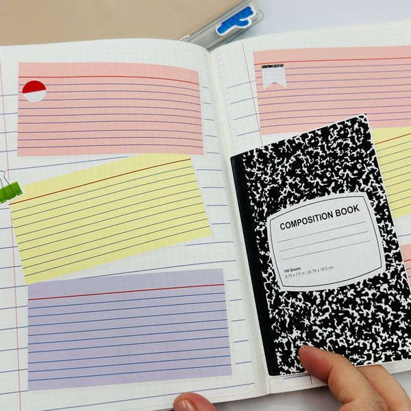 Composition Notebook Full Page Bujo Sticker Kit