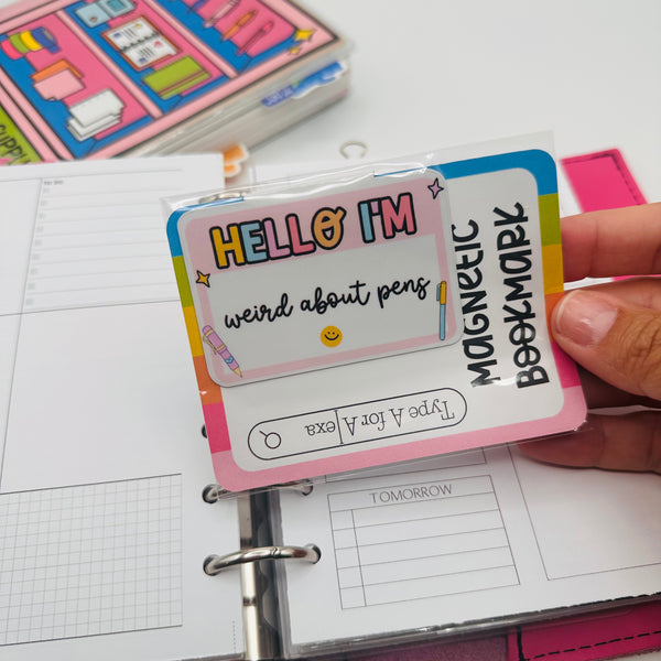 Weird About Pens Magnetic Bookmark