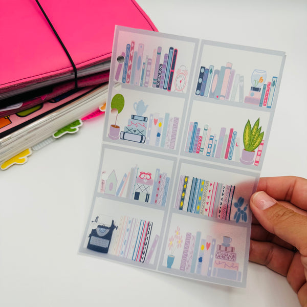Whimsical Bookshelf Vellum Dashboard