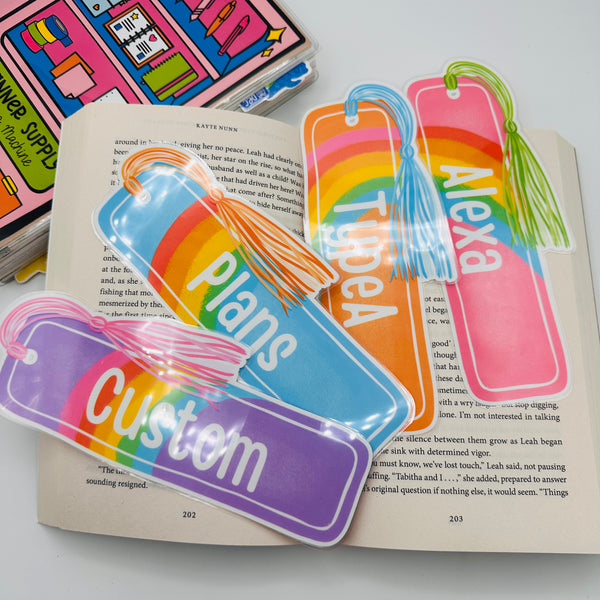 Custom Rainbow Bookmark