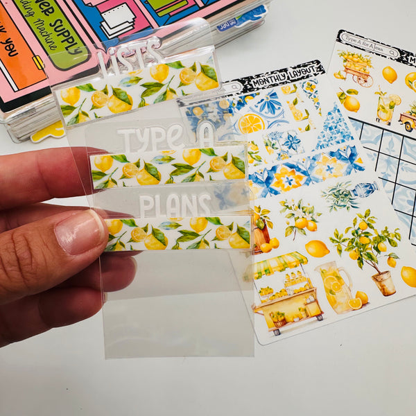 Summer Lemons - Version 1 Mini Tab Dividers