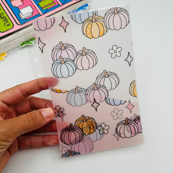 Pastel Pumpkins Vellum Pocket Dashboard