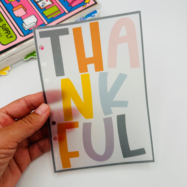 Thankful Vellum Dashboard