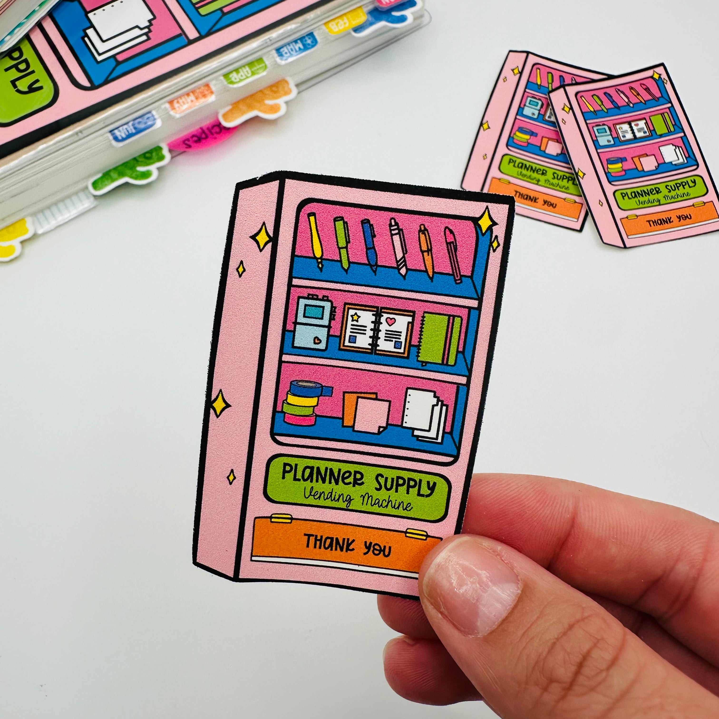 Planner Vending Machine Vinyl Sticker – TypeAforAlexa