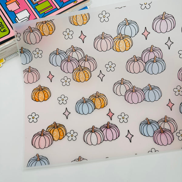 Pastel Pumpkins Vellum