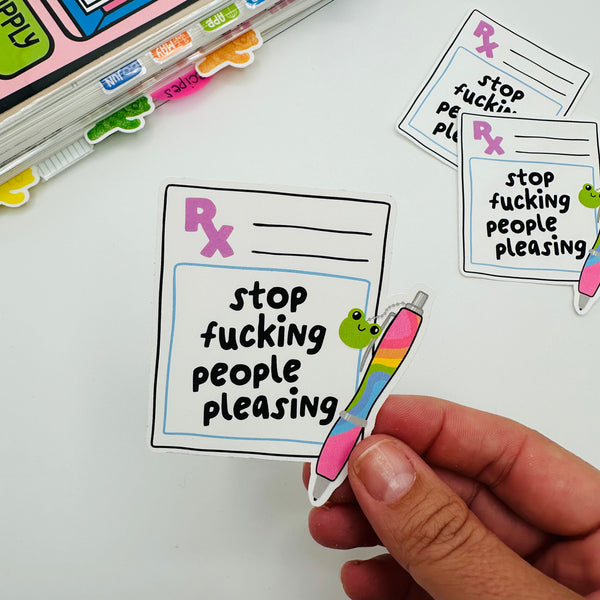 Stop People Pleasing Vinyl Sticker