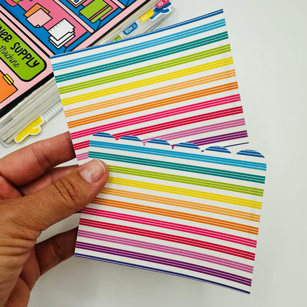 Bright Stripe Adhesive Sticker Pocket